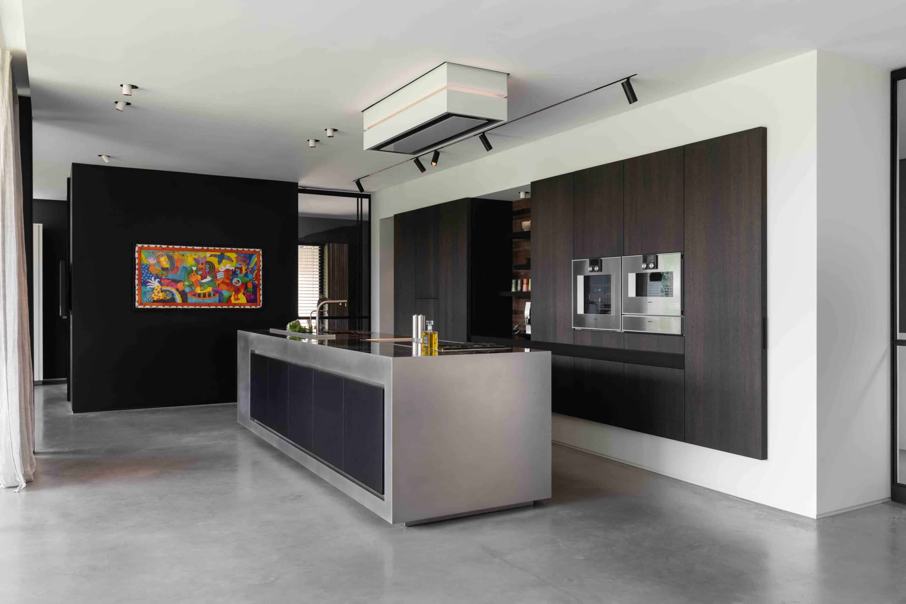 Keuken, zwarte/grijze kleuren