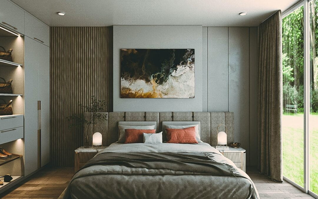 Slaapkamer met sfeervolle stijl