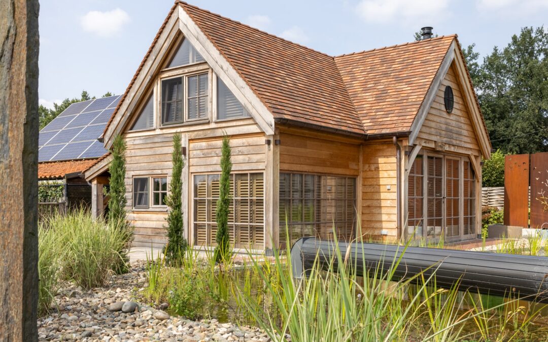 Houten shutters in karakteristieke woning