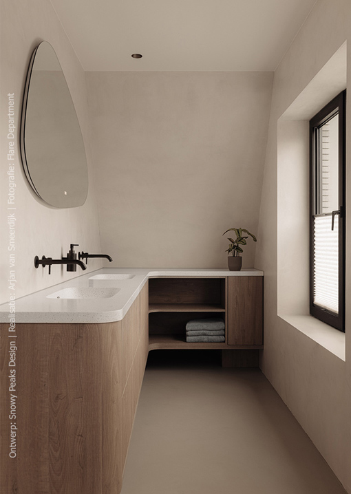 luxe houten badkamer