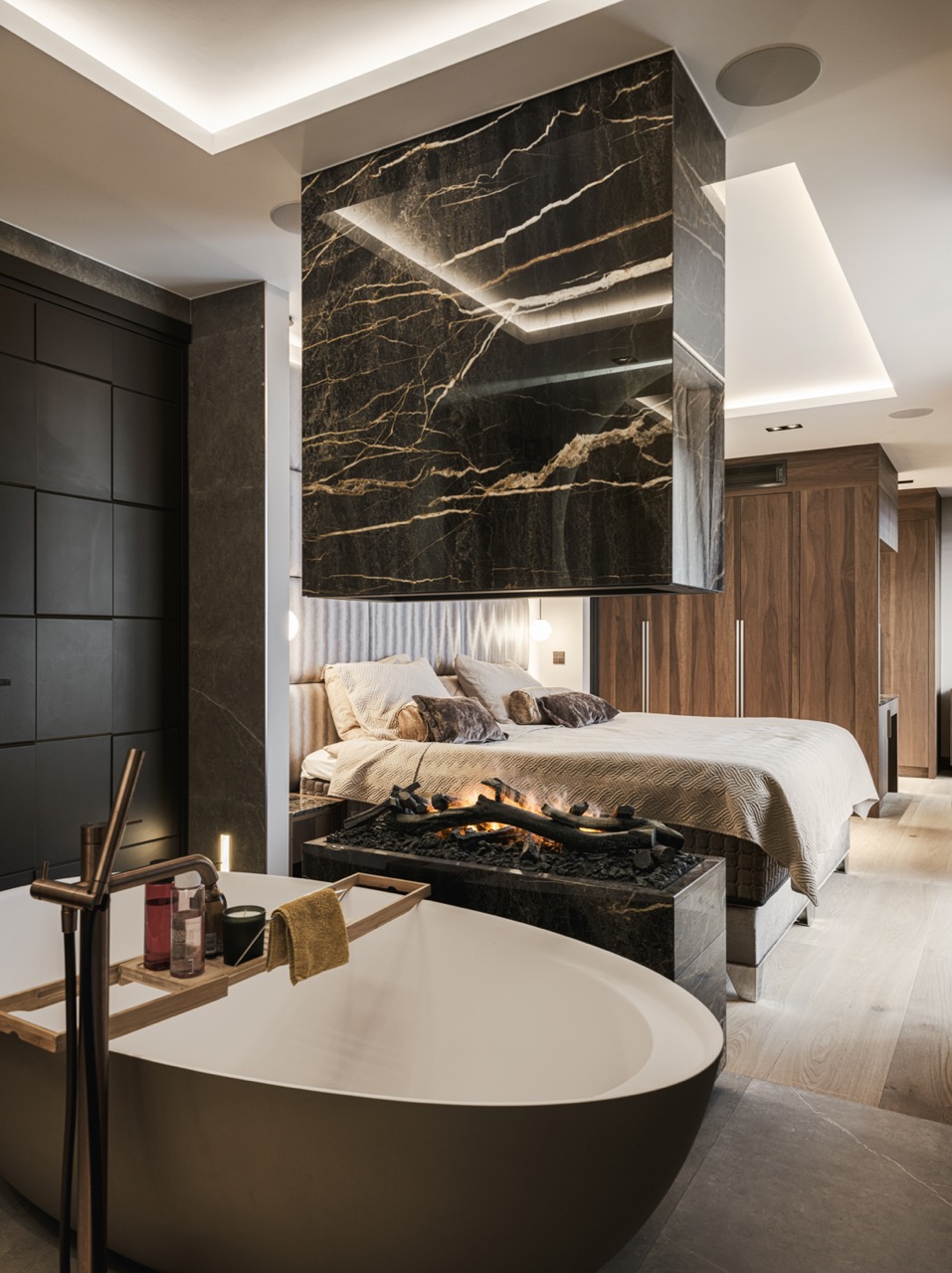 luxe bad slaapkamer