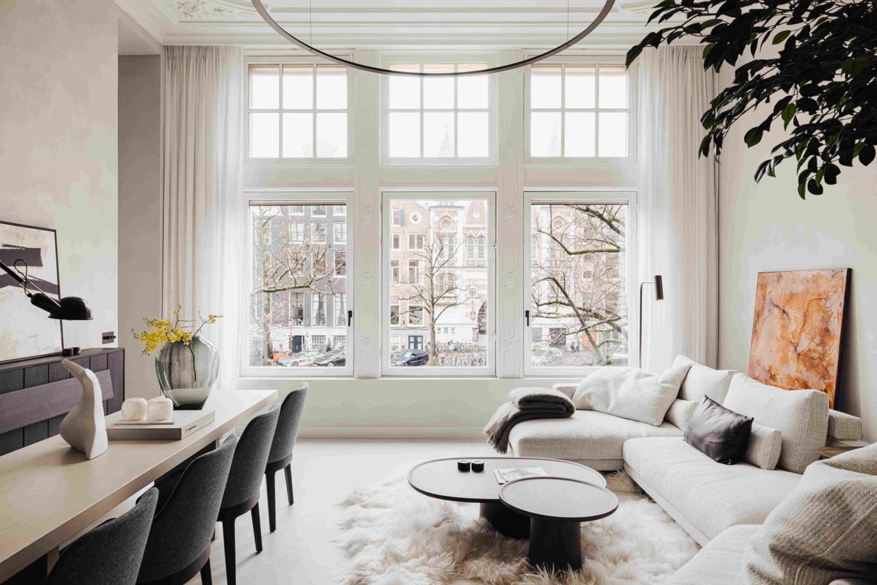 luxe woonkamer amsterdam