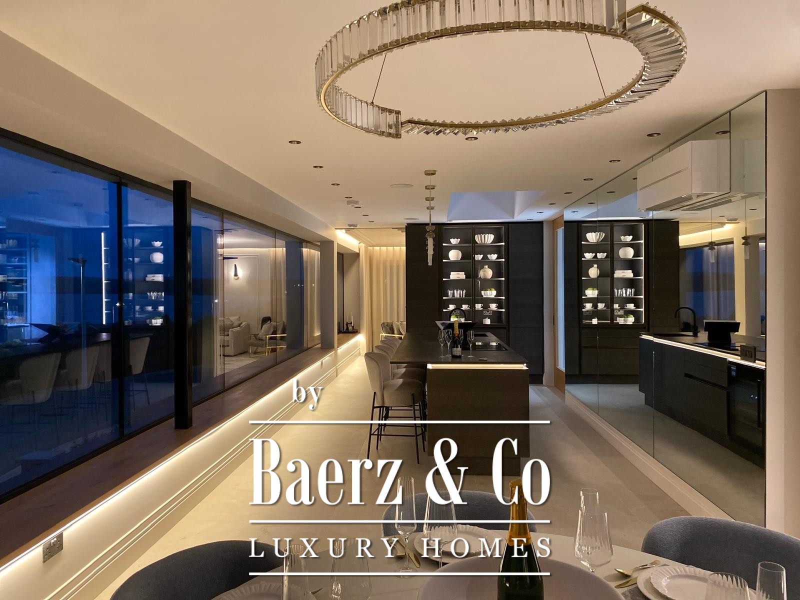 Villa luxury living kitchen