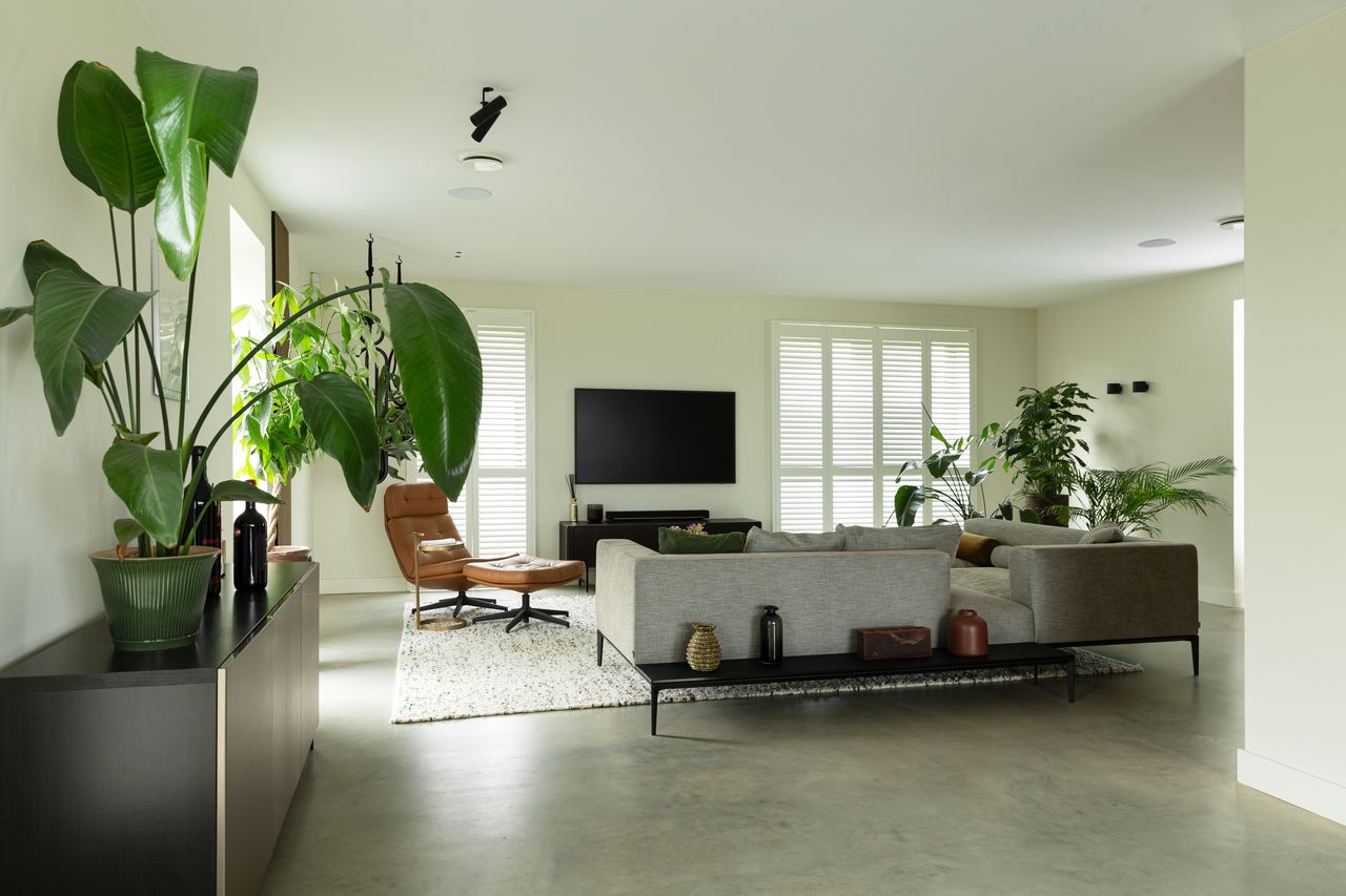 Italieaans beton woonkamer