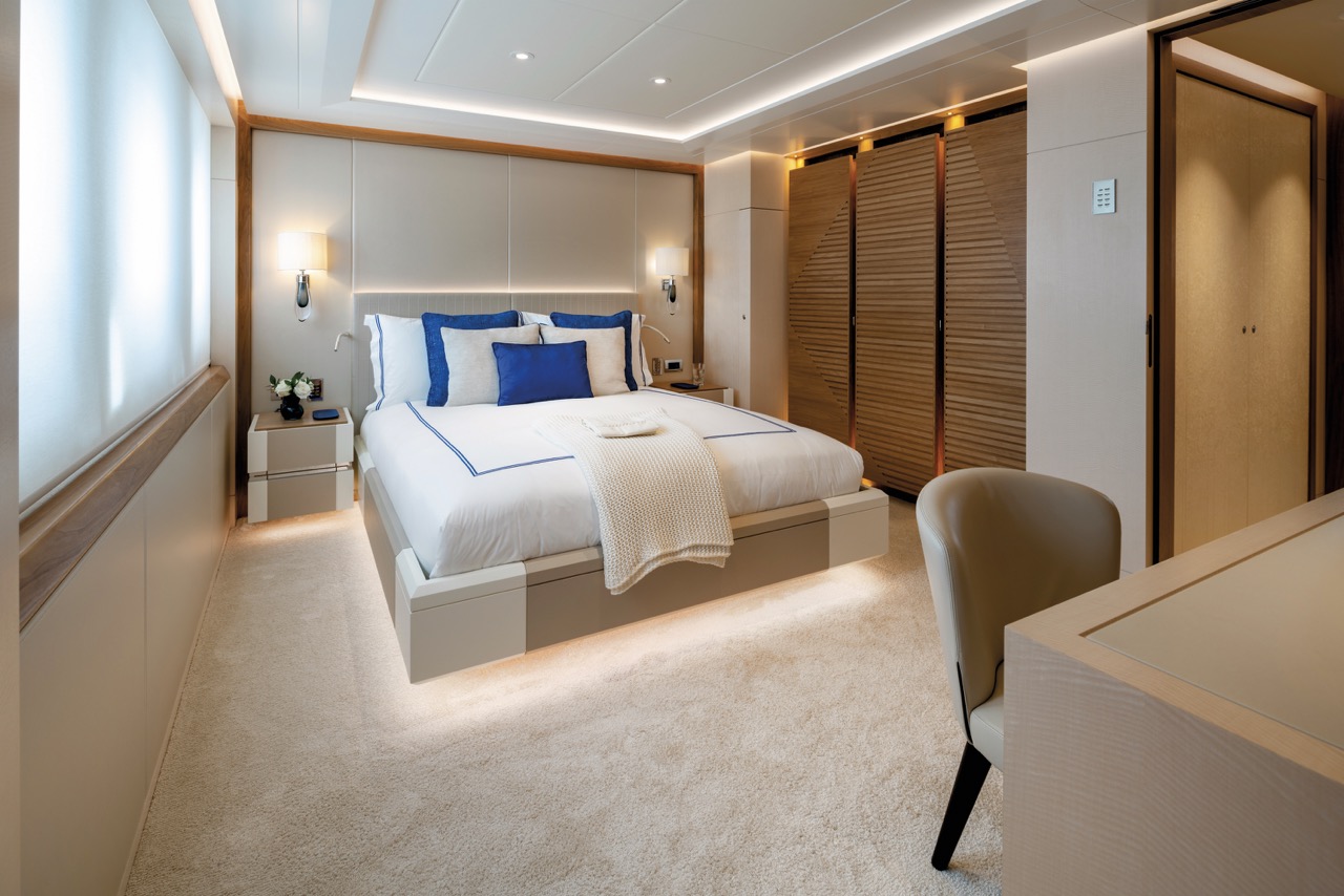 Luxe yacht slaapkamer