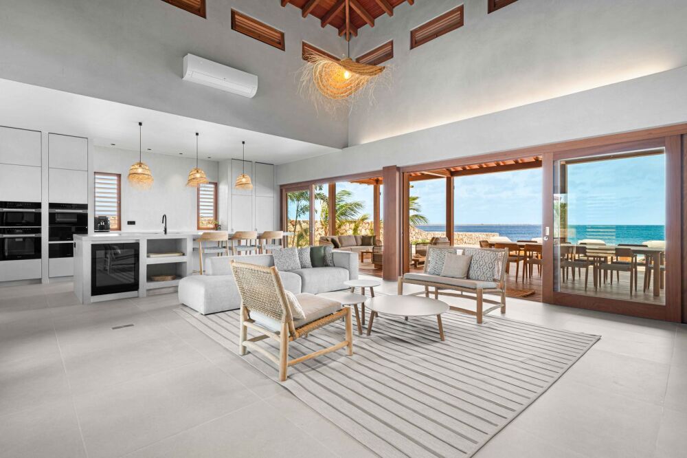 Villa bonaire woonkamer